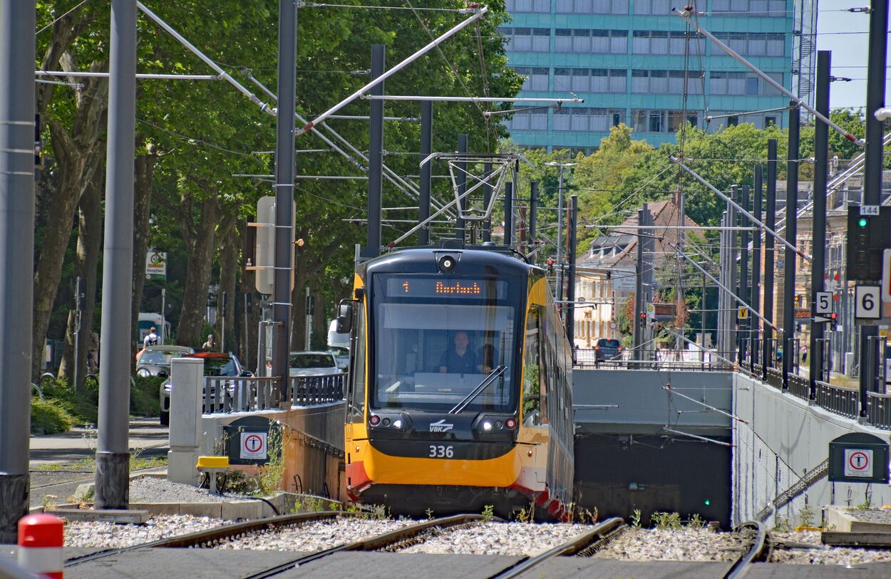 Stadtbahn Karlsruhe Innenstadttunnel und Tunnelrampen