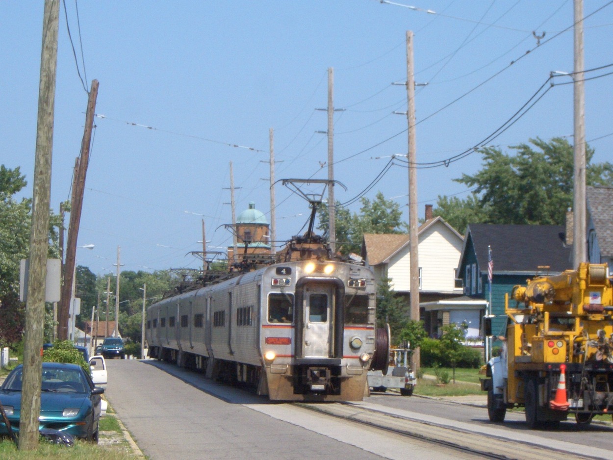 South Shore Interurban - neue Strecke durch Michigan City