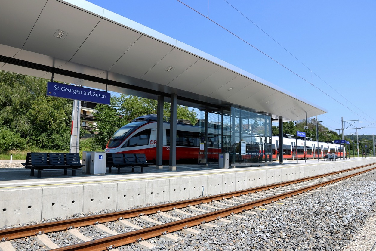 Bahnhof St. Georgen an der Gusen in Luftenberg