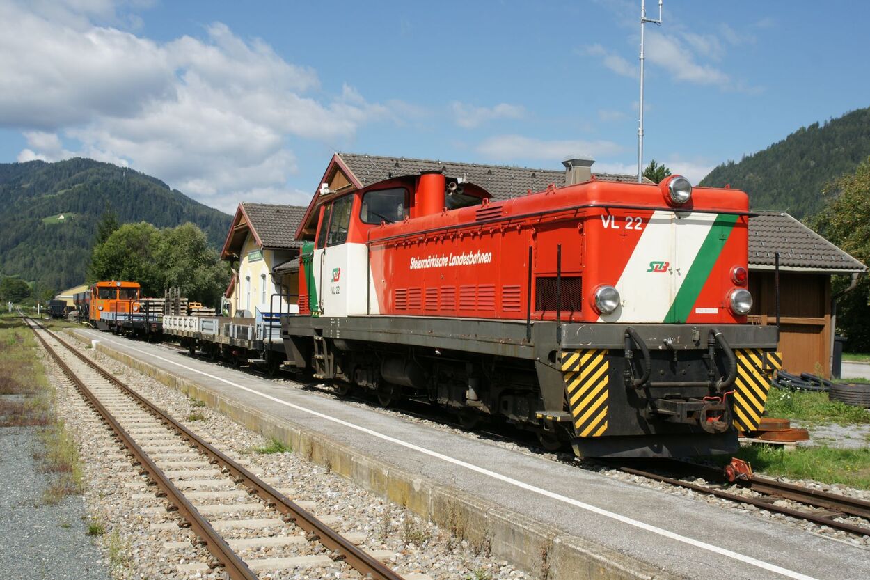 Streckensperre auf der Murtalbahn zwischen Unzmarkt und Murau