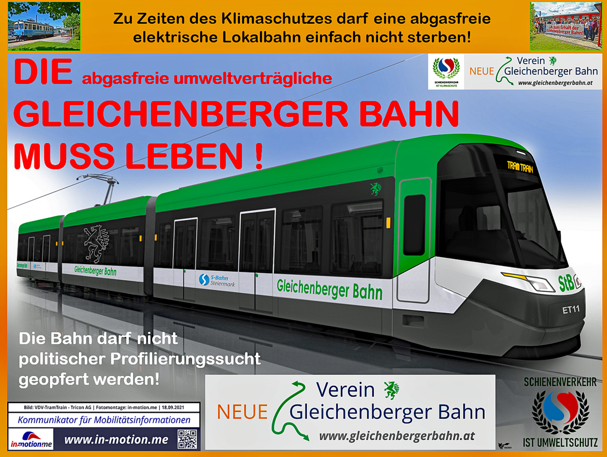 Die Gleichenberger Bahn darf nicht sterben!