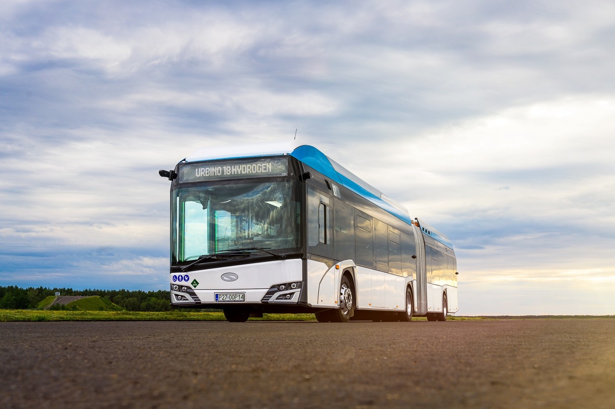 Solaris hat am 14. September 2022 erstmals seinen Wasserstoffbus Urbino 18 hydrogen vorgestellt.