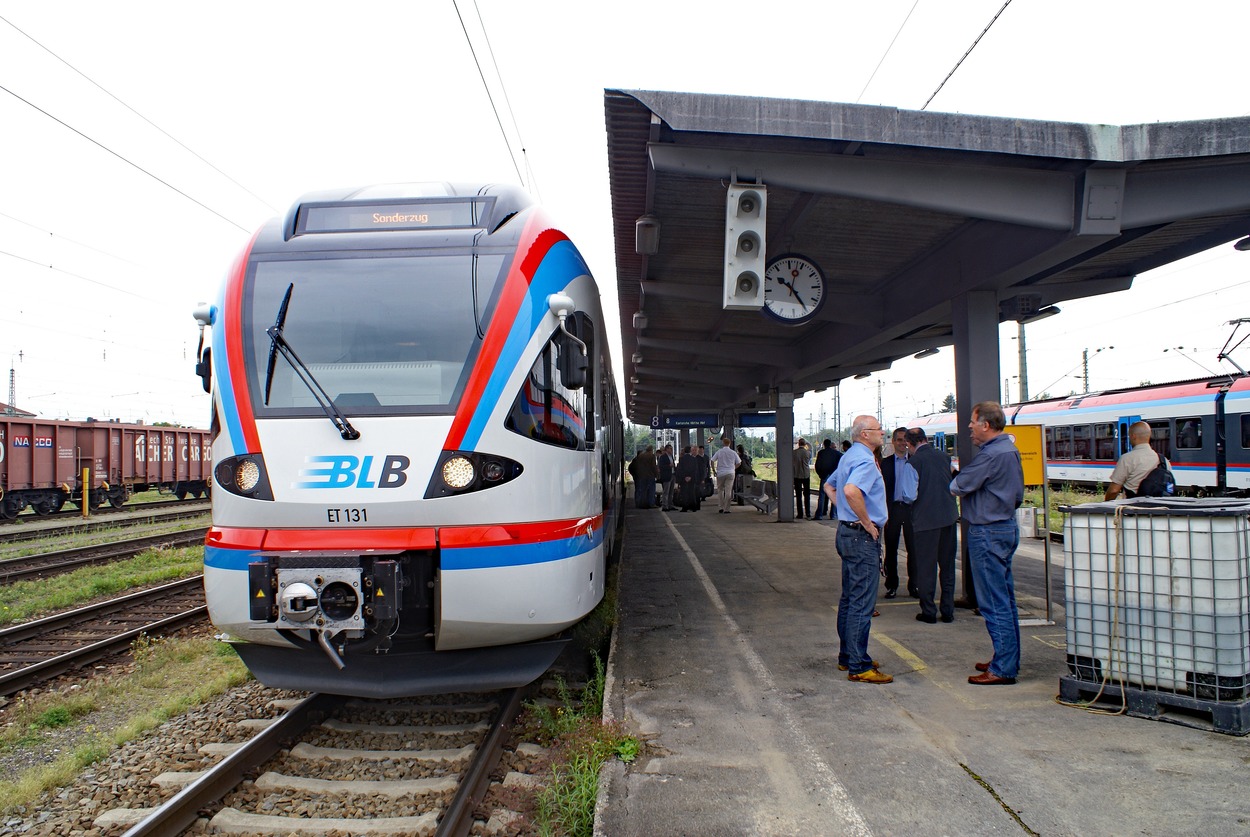 Exkursion Karlsruhe 2010 mit Dr. Wilfried Haslauer Verkehrslandesrat, heute Landeshauptmann von Salzburg