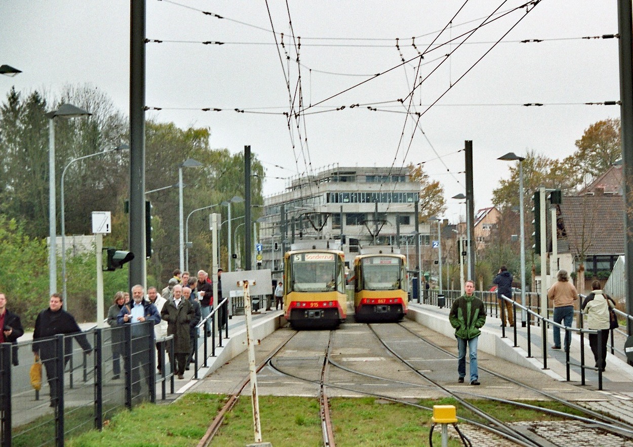 Horber Schienentage 2005 Exkursion zum "Karlsruher Modell" mit Dir. Dr. Dieter Ludwig und Horst Emmerich