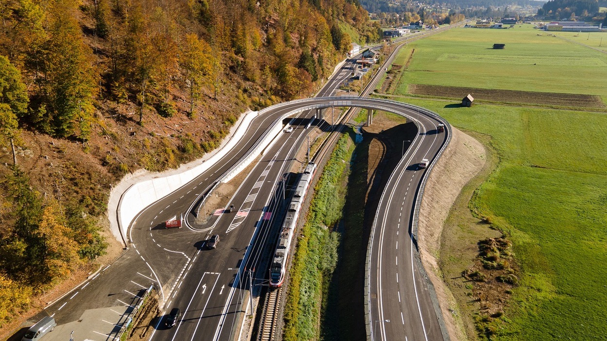 ÖBB Überfahrtsbrücke „Bürgermoos“ in Hermagor