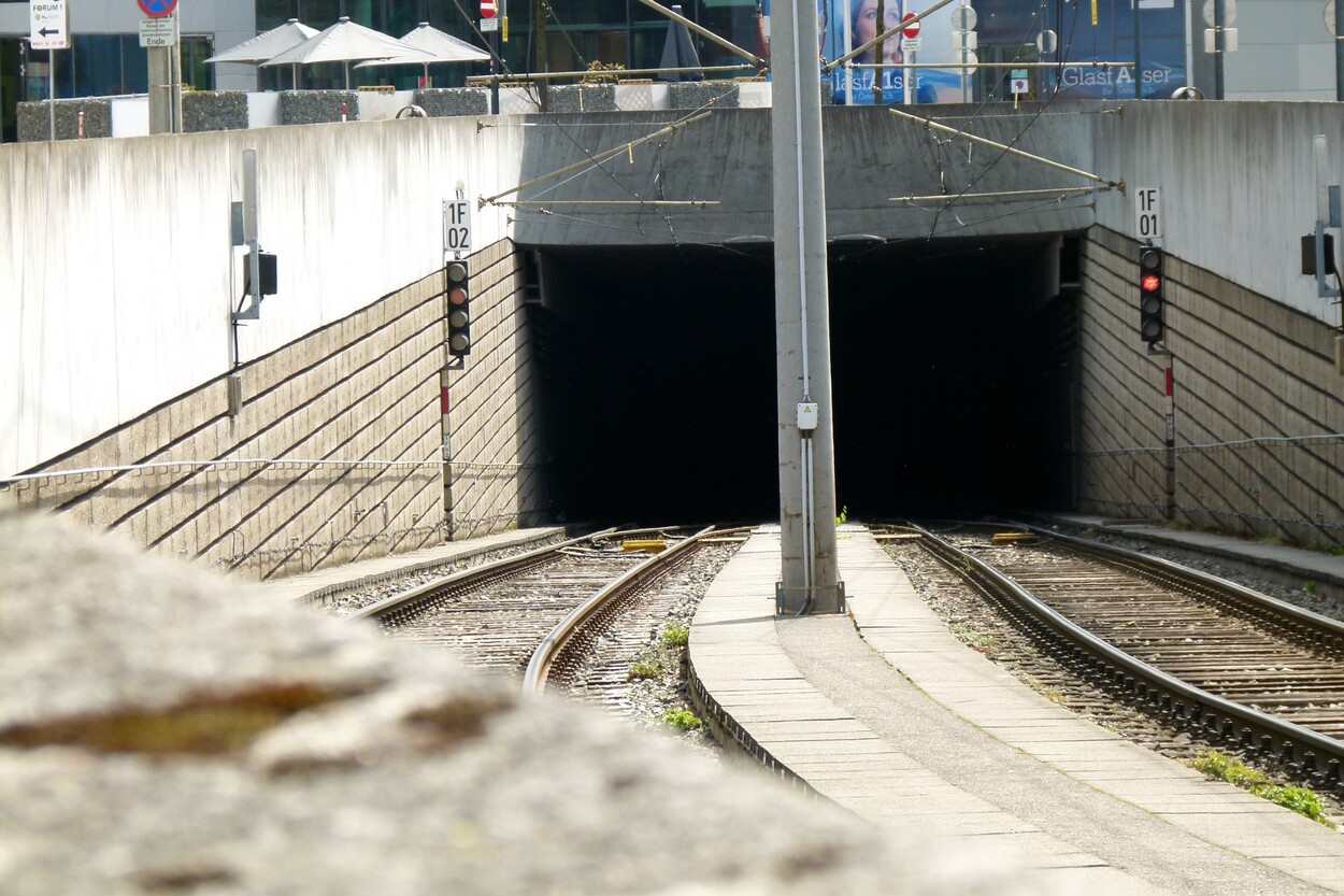 Der Salzburger Lokalbahnhof, seit 1999 in Tieflage