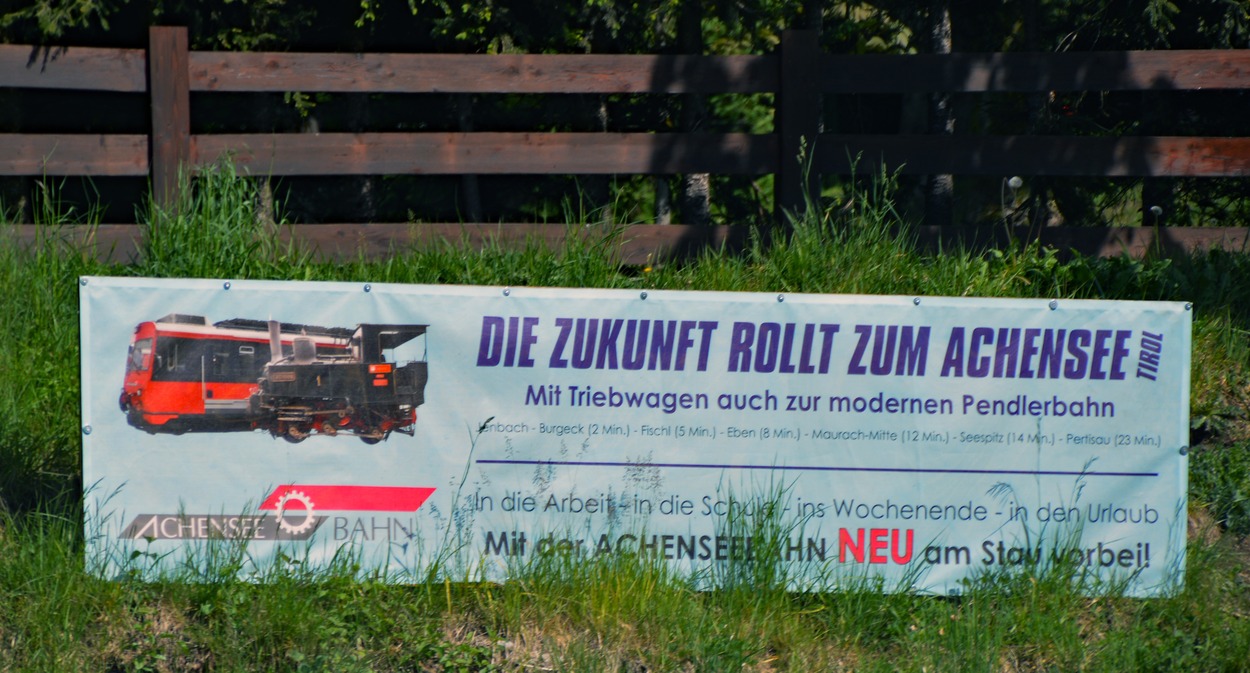 Achenseebahn auf der Steilstrecke