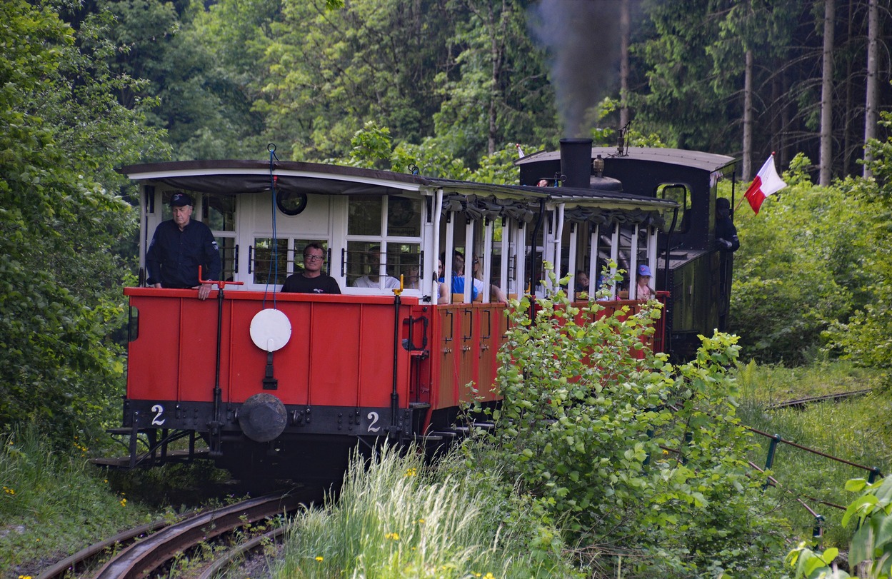 Achenseebahn auf der Steilstrecke