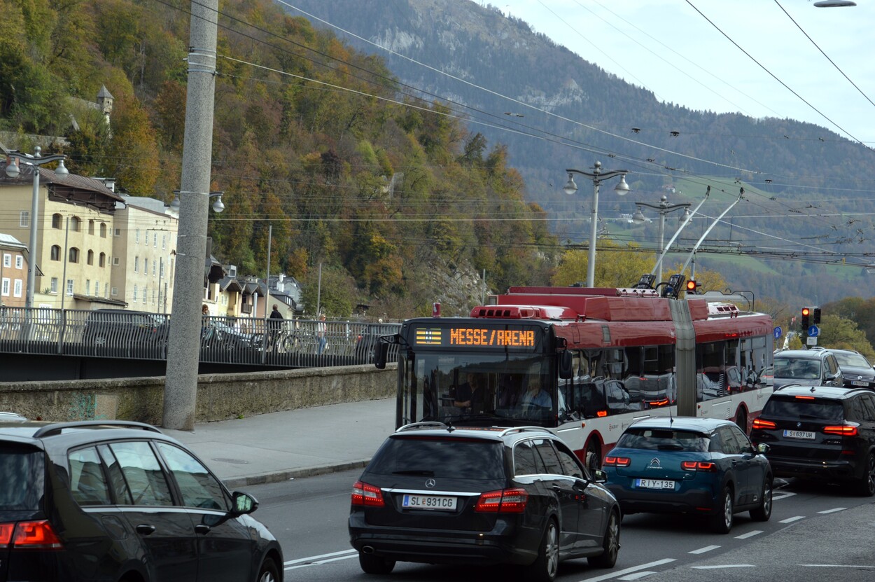 Stau in der Stadt Salzburg