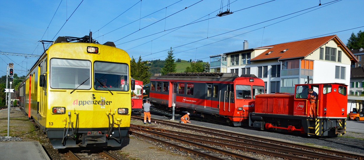 Appenzellerbahn fährt Achenseebahn