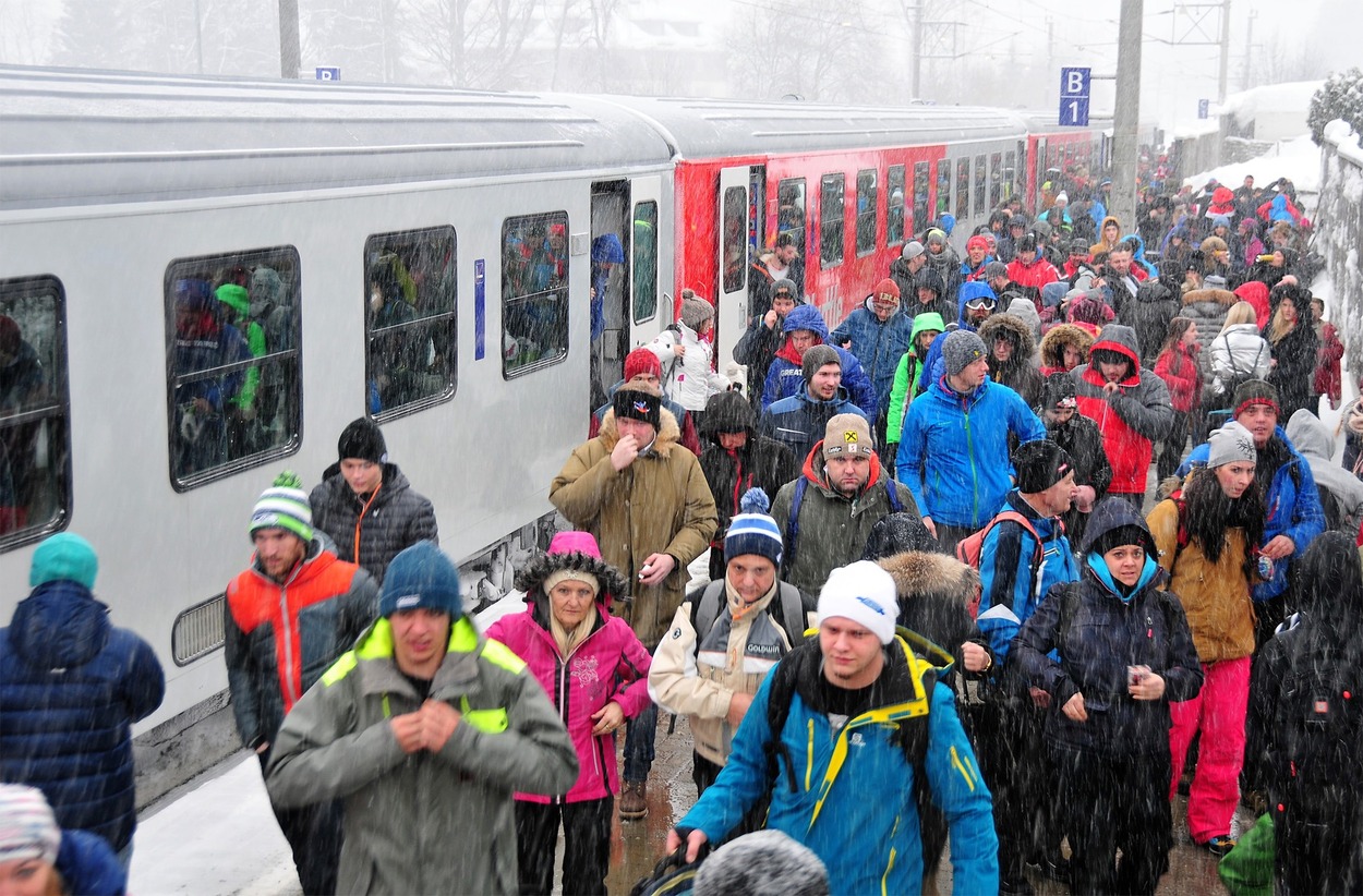 ÖBB sorgen für die Mobilität der Fans bei den Hahnenkammrennen in Kitzbühel