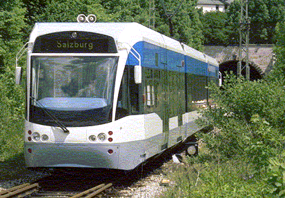 Saarbahnwagen in Österreich und Berchtesgadener Land