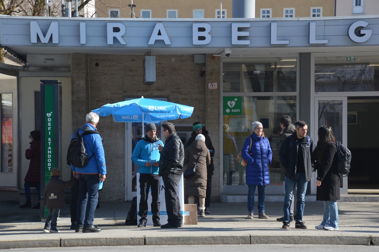 S-LINK Infostand auf der Schranne 02.03.2023