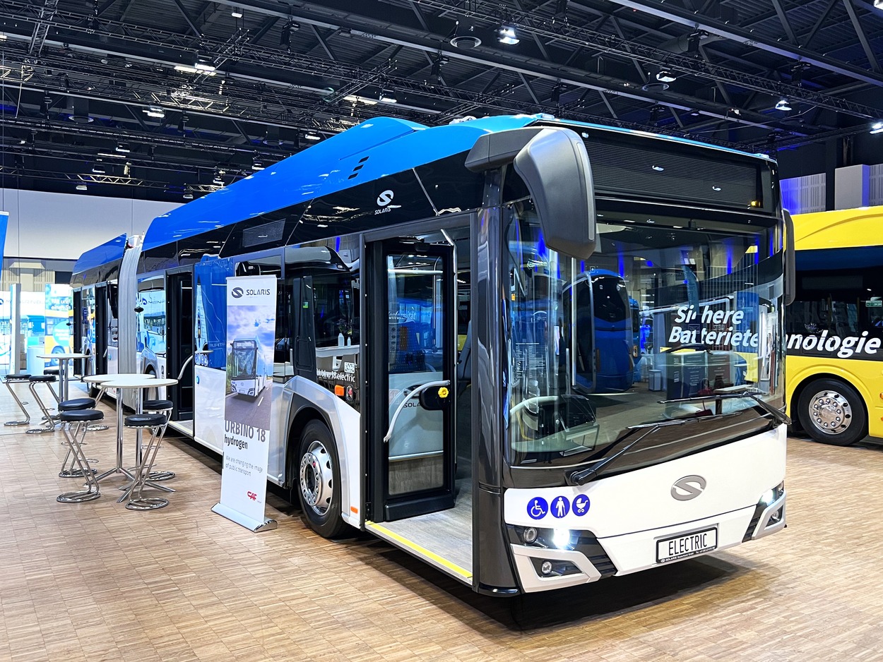 New version of the Urbino 18 electric bus at Elekbu 2023