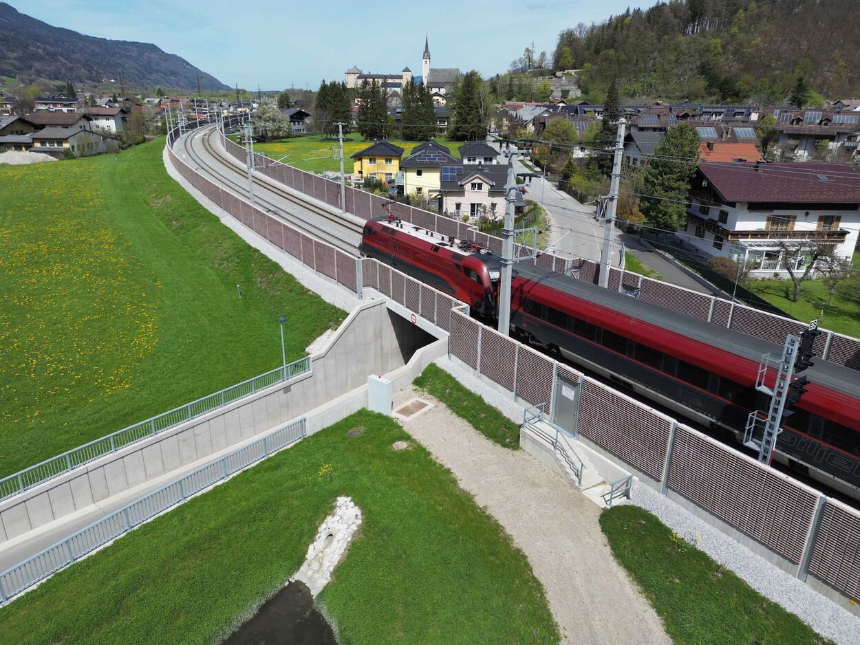 ÖBB: Sicherer, Leiser und Schneller: Linienverbesserung Golling vollständig in Betrieb