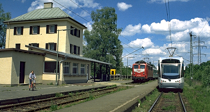 Saarbahnwagen 1004 im Berchtesgadener Land