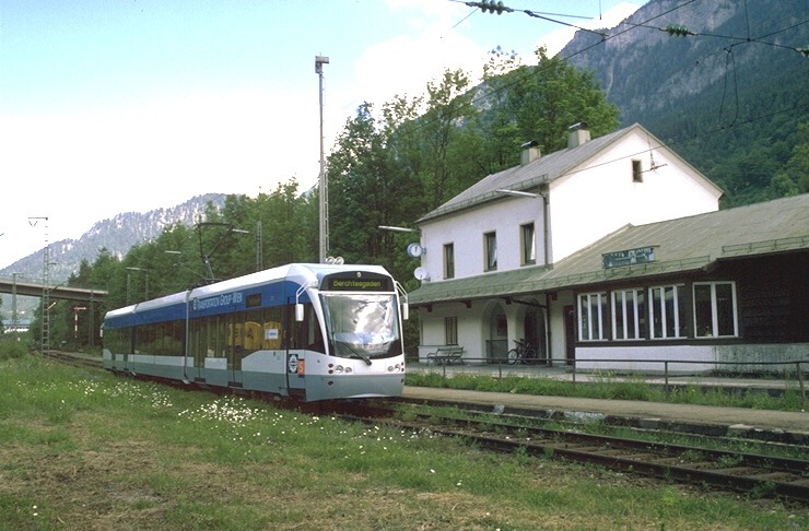 Saarbahnwagen 1004 im Berchtesgadener Land