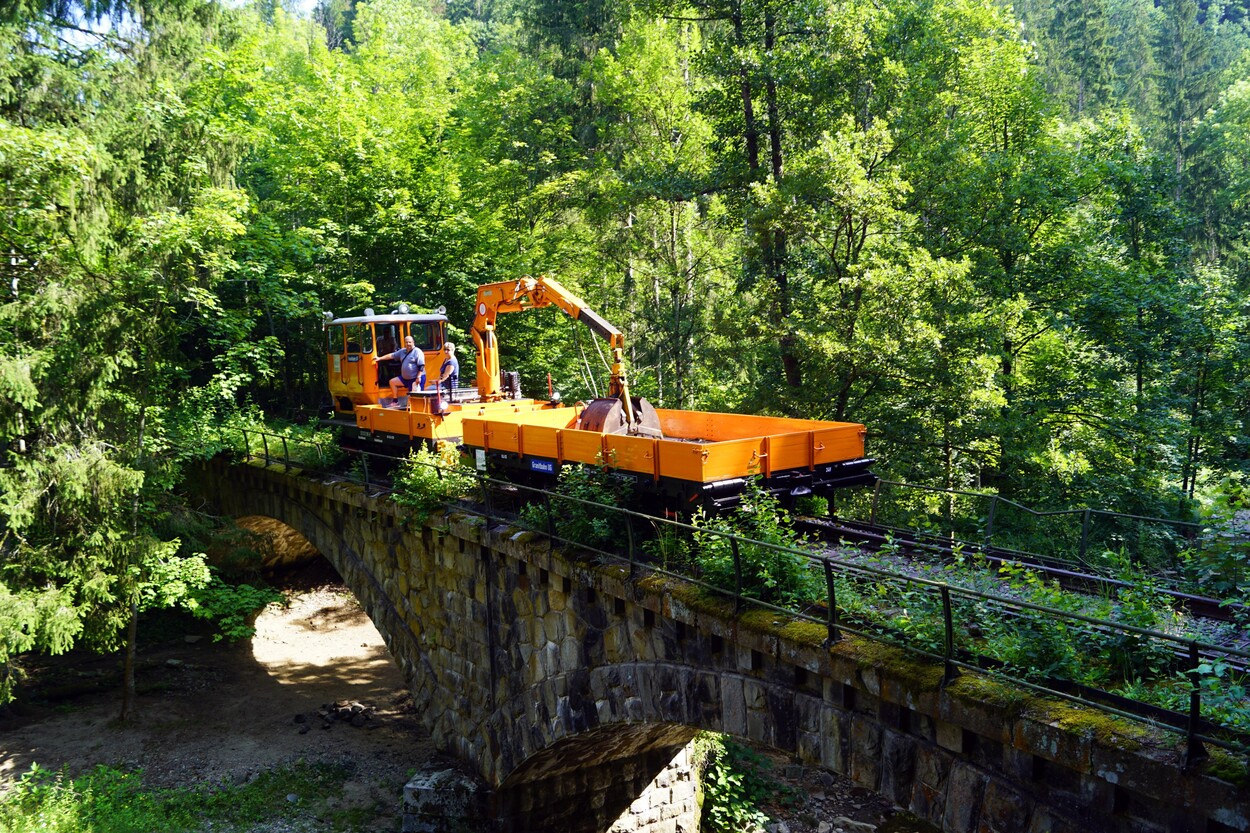 Passau: Streckenerweiterung bei der Granitbahn | Lokalbahn Hauzenberg-Passau