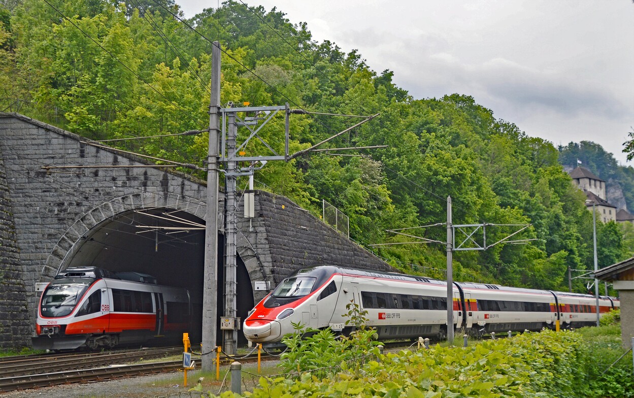 SBB Pendolino zu Besuch in Feldkirch