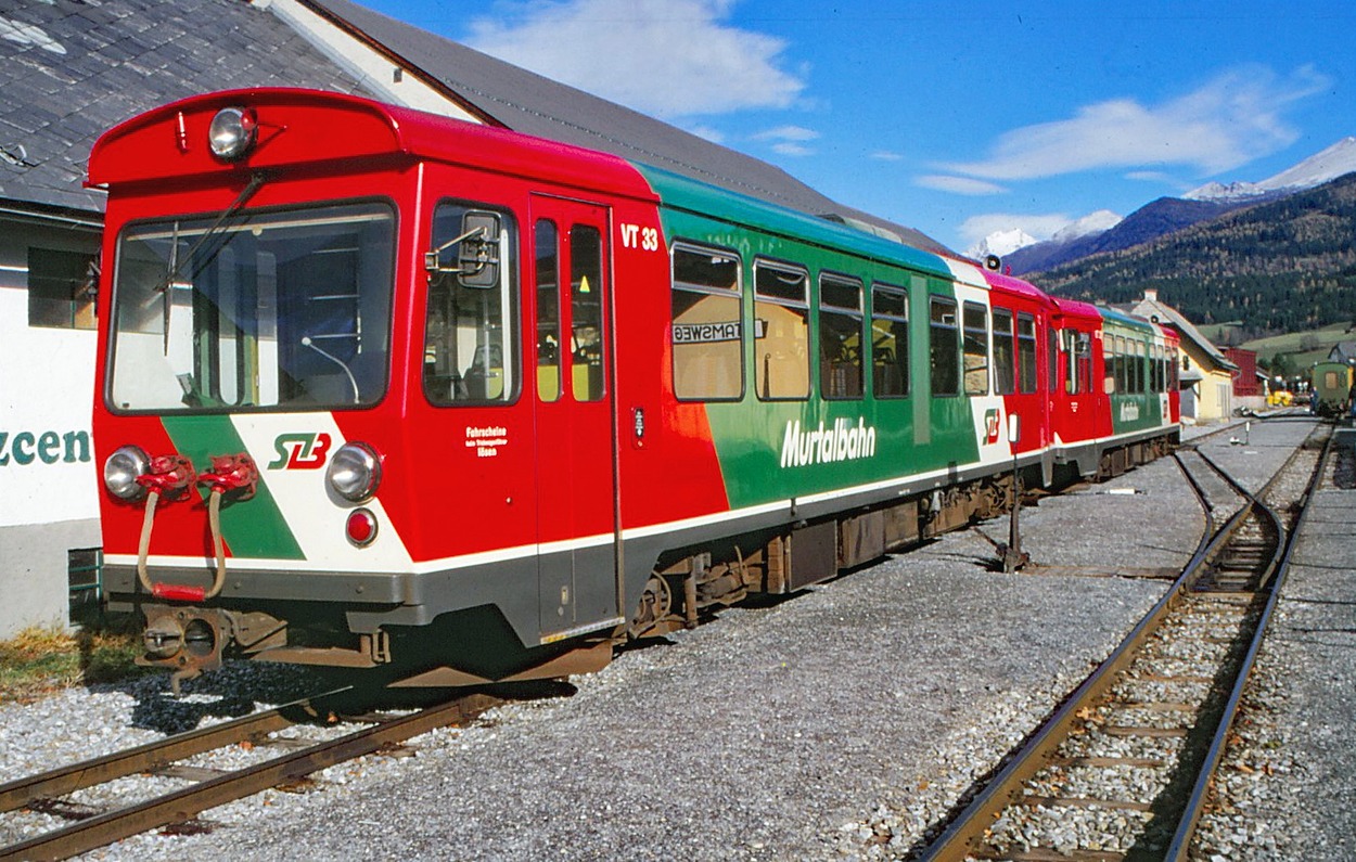 Murtalbahn 1999 Sonderfahrt Triebwagen nach Mauterndorf