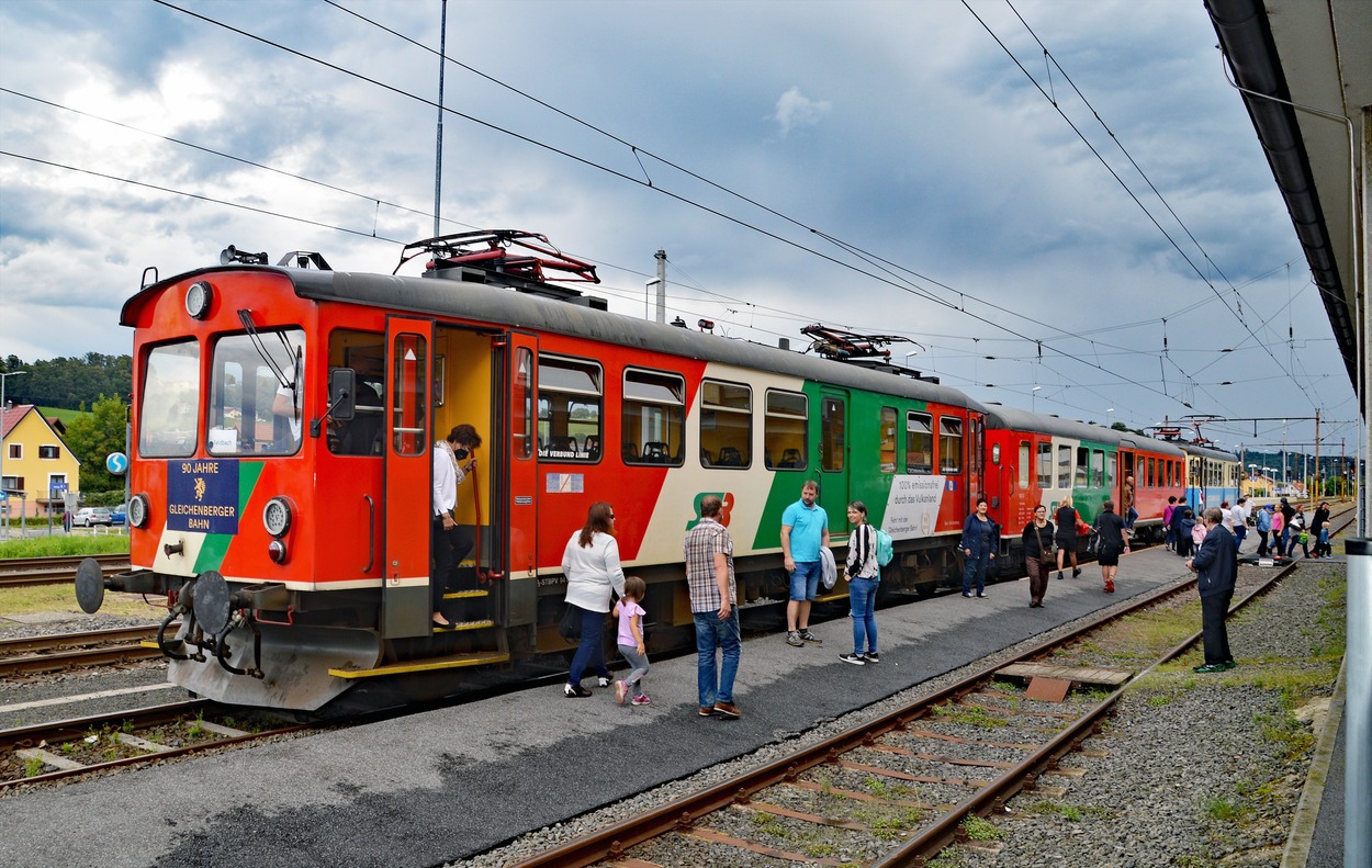 Lokalbahn Feldbach - Bad Gleichenberg Protest-Sonderzug 29.08.2021 mit Politikern