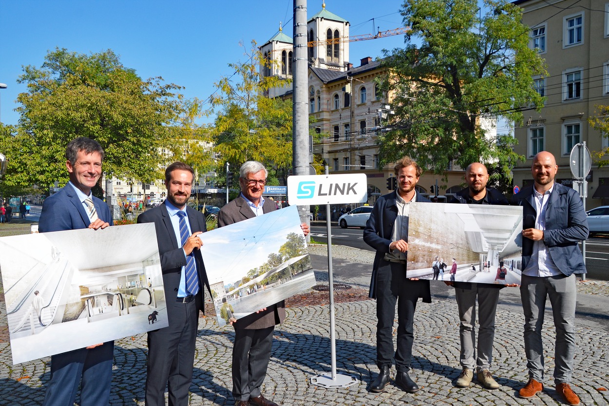 S-Link Präsentation Architekten-Wettbewerb "Haltestelle am Mirabellplatz"