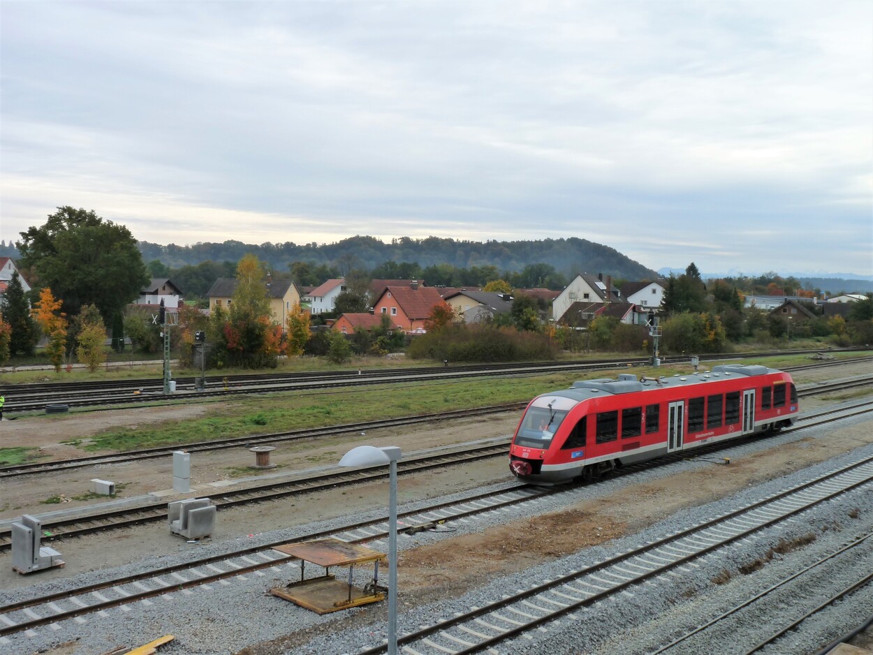 Umbauarbeiten im Bahnhof Garching/Alz