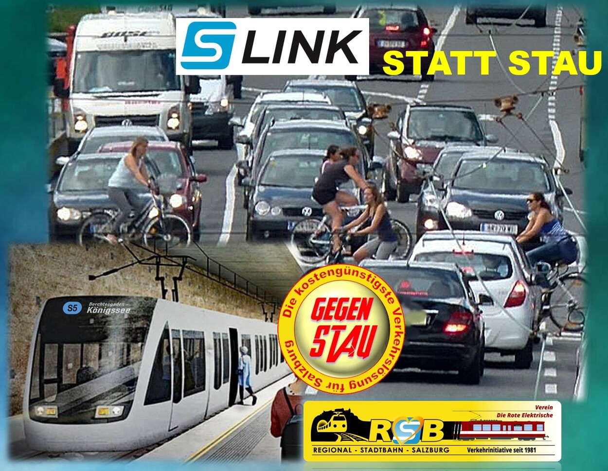 Collage S-Link statt Stau