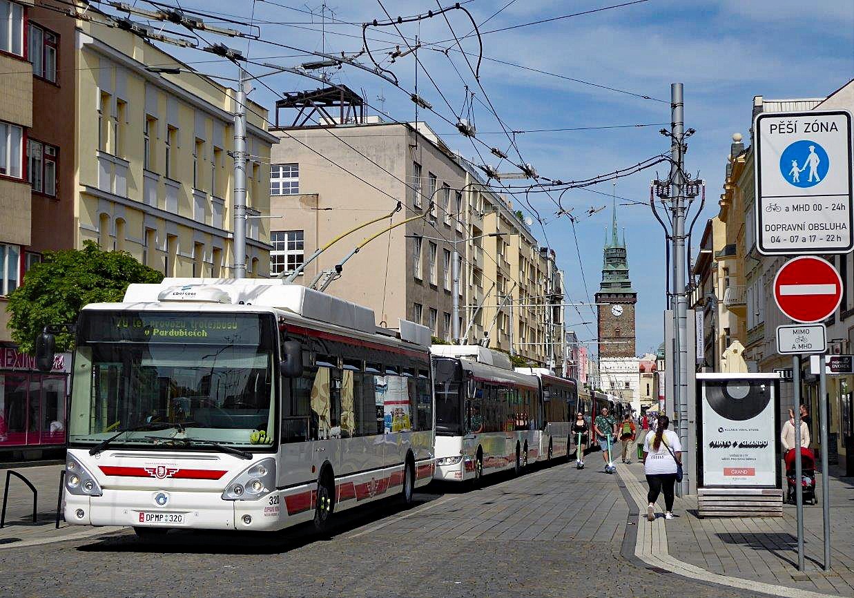 70 Jahre Obus/Trolleybus in Pardubice/Pardubitz